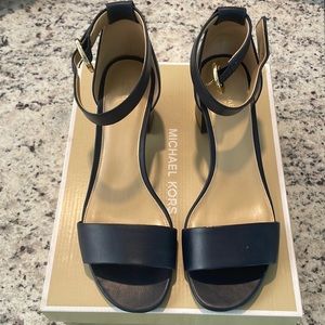 Michael Kors Navy sandals/heels, used